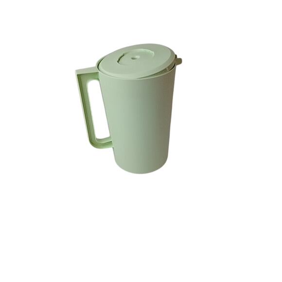 Tupperware Gallon Frosted Pitcher with Push Button Seal Mint Green - Picture 7 of 7